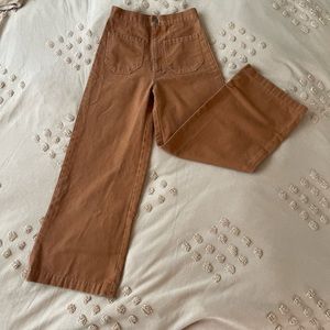 Lykke Wullf Canvas Ranch Pant in Rust